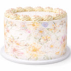 Baked By Danelle | Digital Download | Whimsical Floral Cake Wrap | A4 Edible Image