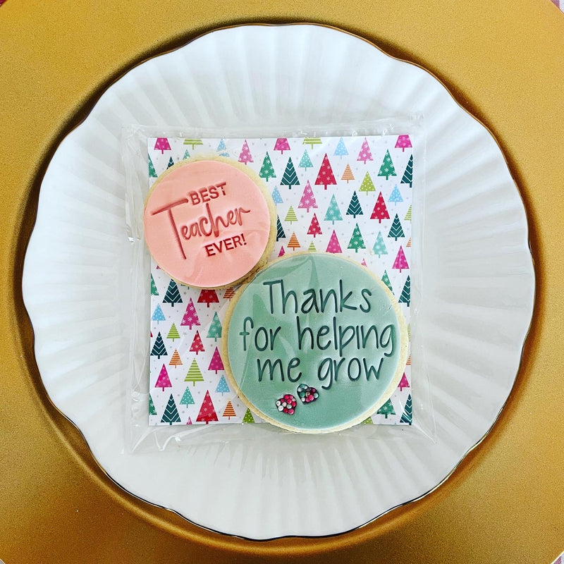 Christmas | Cookie | Teacher Appreciation | Thanks for helping me grow