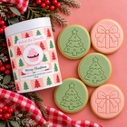 Merry Christmas Cookie Gift Canister | Trees & Presents