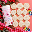 Christmas Paint Your Own Cookie Canister | Large