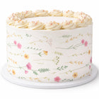 Baked By Danelle | Digital Download | Delicate Meadow Floral Cake Wrap | A4 Edible Image