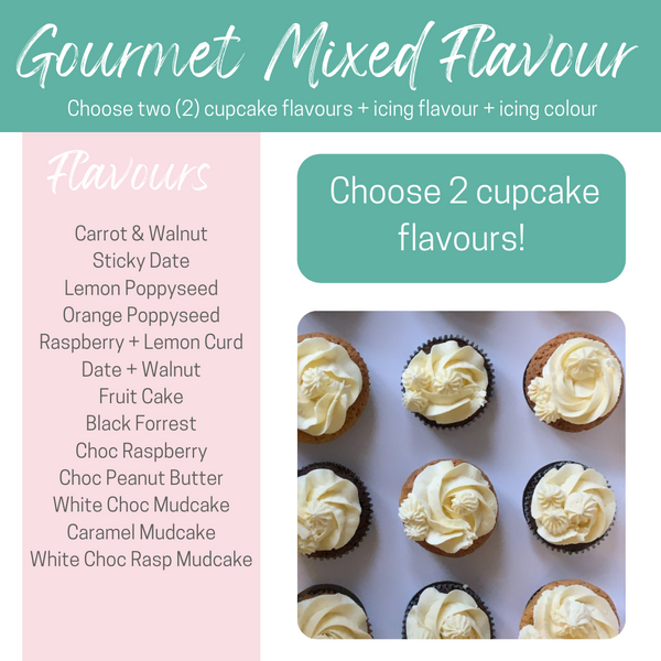 Cupcakes | Gourmet Flavour | Mixed Flavour Box